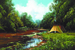 Riverside Encampment by John Paul Strain