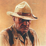 Slim Wright, Forest Ranger of the Year, 1982 by James Bama