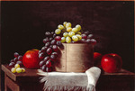 Still Life: Grapes and Apples on Table by Barton Stone Hays