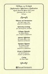 William A. Ewbank Mathematics Laboratory Dedication (2002) by Taylor University