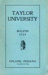 Taylor University Catalog 1924