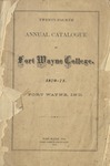Fort Wayne College Catalogue 1870-1871