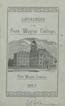 Fort Wayne College Catalogue 1888-1889