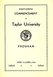 Taylor University Eighty-Eighth Annual Commencement