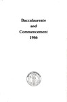 Baccalaureate and Commencement 1986