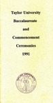 1991 Taylor University Baccalaureate and Commencement