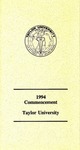 1994 Commencement Taylor University