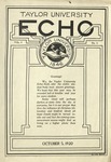 Taylor University Echo: October 5, 1920 by Taylor University