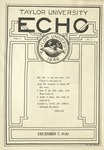 Taylor University Echo: December 7, 1920 by Taylor University