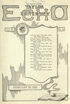 Taylor University Echo: February 28, 1922 by Taylor University