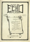Taylor University Echo: October 10, 1922 by Taylor University