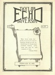 Taylor University Echo: February 27, 1923