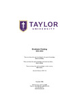 Taylor University Graduate Catalog 2023-2024 by Taylor University
