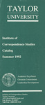 Institute of Correspondence Studies Summer 1992