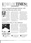 Taylor Times: January 25, 2002 by Taylor University