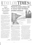 Taylor Times: February 25, 1998 by Taylor University