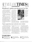 Taylor Times: August 31, 2001 by Taylor University