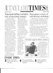 Taylor Times: October 1, 1999 by Taylor University