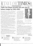 Taylor Times: November 14, 1997 by Taylor University