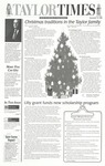 Taylor Times: December 13, 1996 by Taylor University
