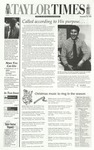 Taylor Times: November 29, 1996 by Taylor University