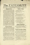The Taylorite: January 2, 1913