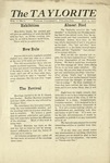 The Taylorite: January 9, 1913