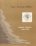 Taylor University Bulletin Annual Report 1959-1960 (October 1960)