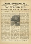 Taylor University Bulletin (October 1937)