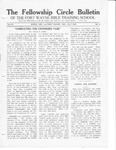 The Fellowship Circle Bulletin: July 1927