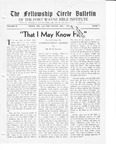 The Fellowship Circle Bulletin: July 1931
