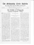 The Fellowship Circle Bulletin: June 1933