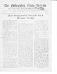 The Fellowship Circle Bulletin: August 1935