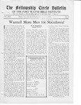 The Fellowship Circle Bulletin: March 1935