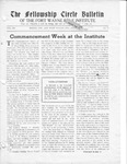 The Fellowship Circle Bulletin: August 1936
