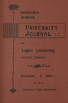University Journal (December 1904) by Taylor University