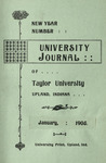 University Journal (January 1905) by Taylor University
