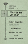 University Journal (December 1905) by Taylor University