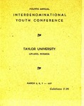 Interdenominational Youth Conference 1937 by Taylor University